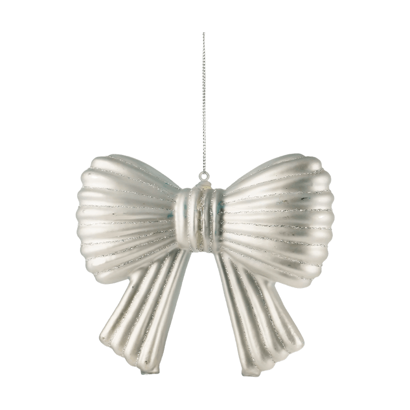 Weihnachts-Glitzer-Schleifenornament zum Aufhängen