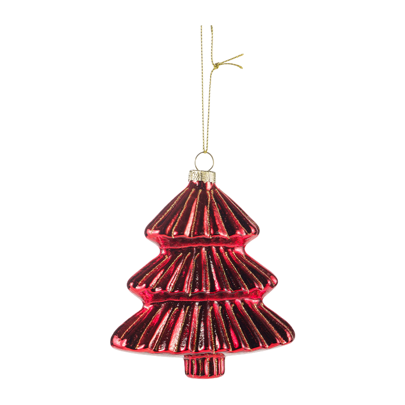 Weihnachts-Glasornament in Regenbogen-Sternform