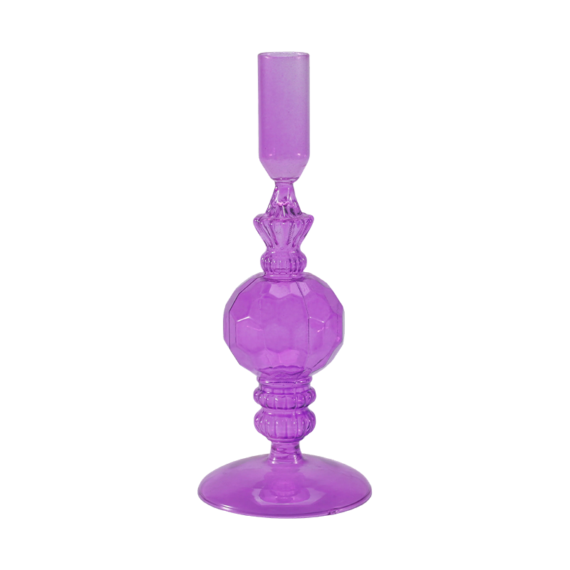18 cm bunte Kerzenhalter-Kollektion aus Glas