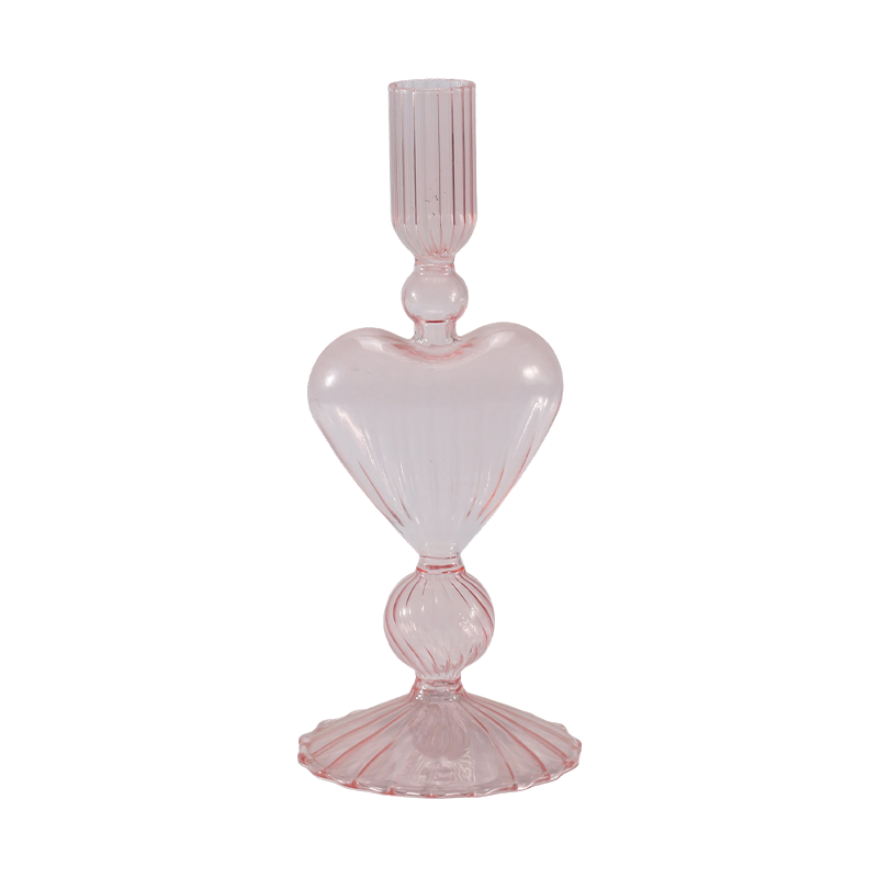 18 cm bunte Kerzenhalter-Kollektion aus Glas