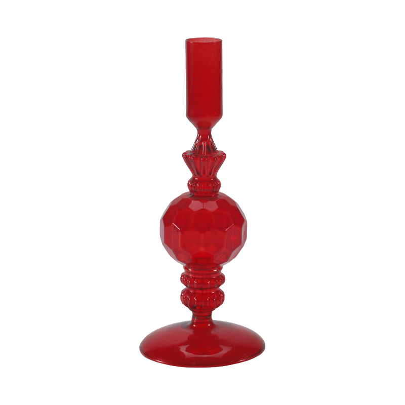 18 cm bunte Kerzenhalter-Kollektion aus Glas