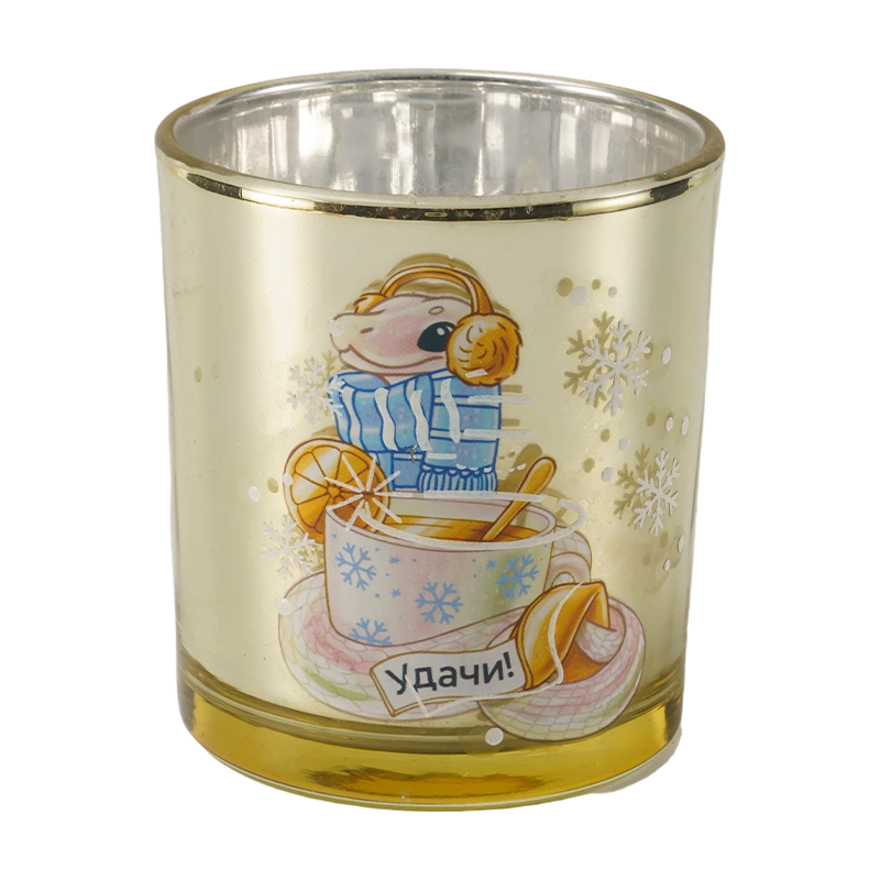 8–12 cm festliche Kerzenhalter-Kollektion aus Glas