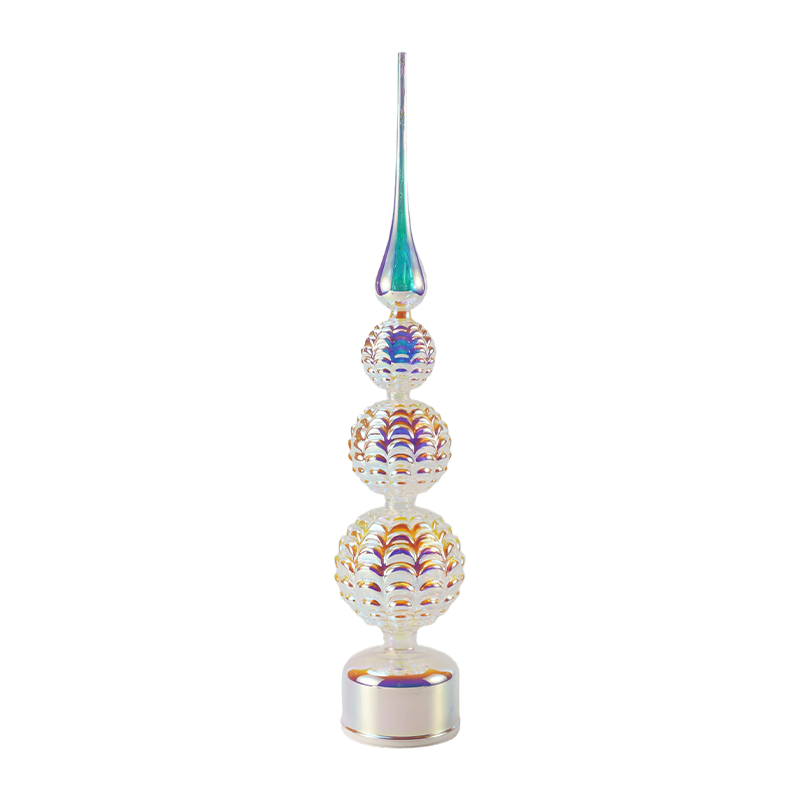 Schillernde Kristall-LED-Turmdekoration / Schneemann-Weihnachtsbaum-Tischleuchte
