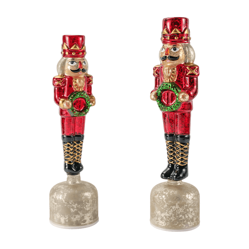 Vintage Mercury Glas Nussknacker Figur (rotes Finish)