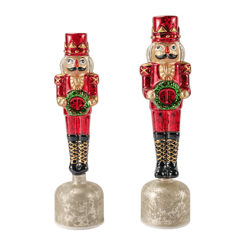 Vintage Mercury Glas Nussknacker Figur (rotes Finish)