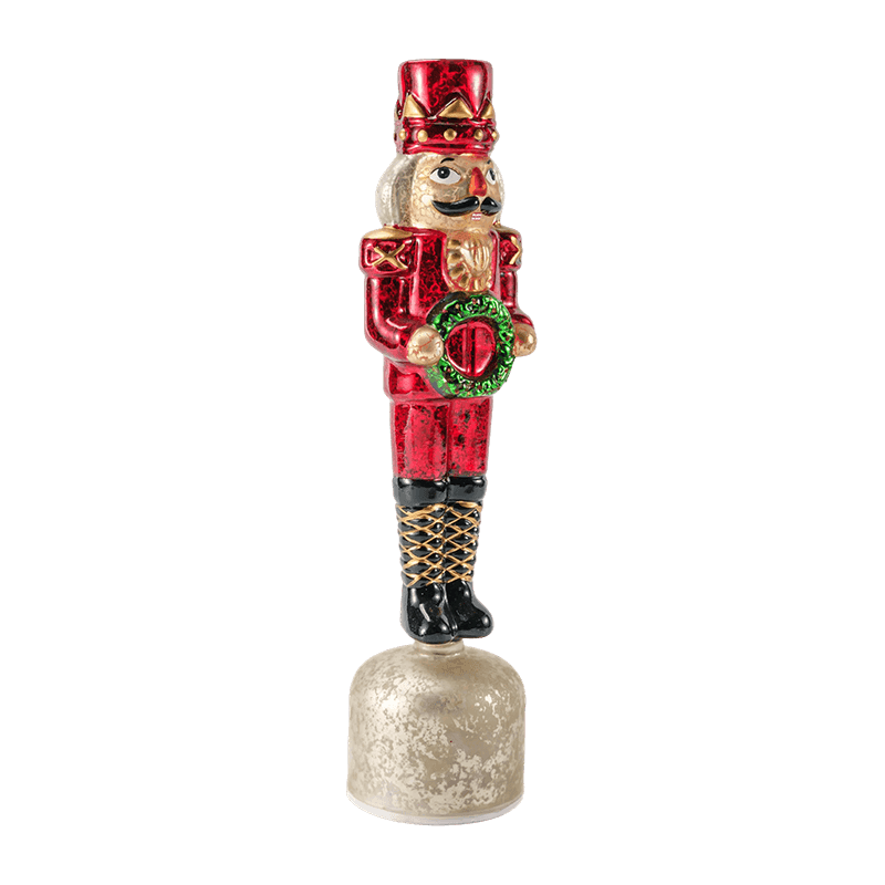 Vintage Mercury Glas Nussknacker Figur (rotes Finish)