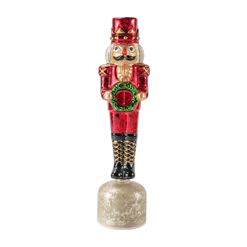 Vintage Mercury Glas Nussknacker Figur (rotes Finish)