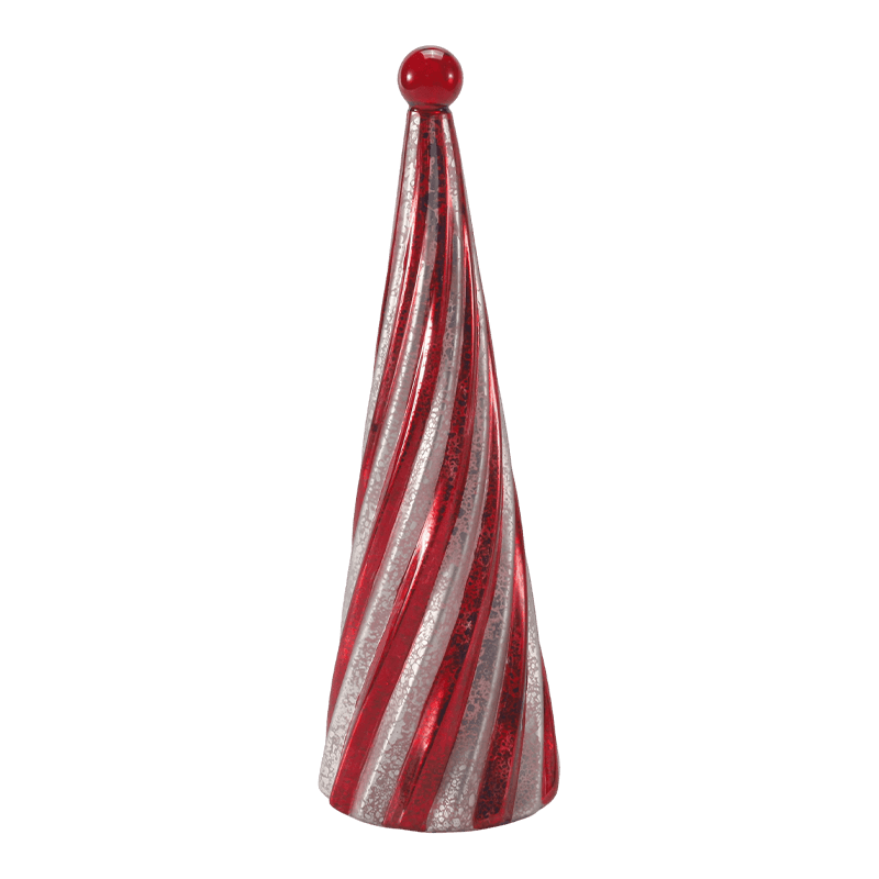 10*20 cm & 10*25cm & 10*30cm Vintage Mercury Glass Swirl Weihnachtsbaum