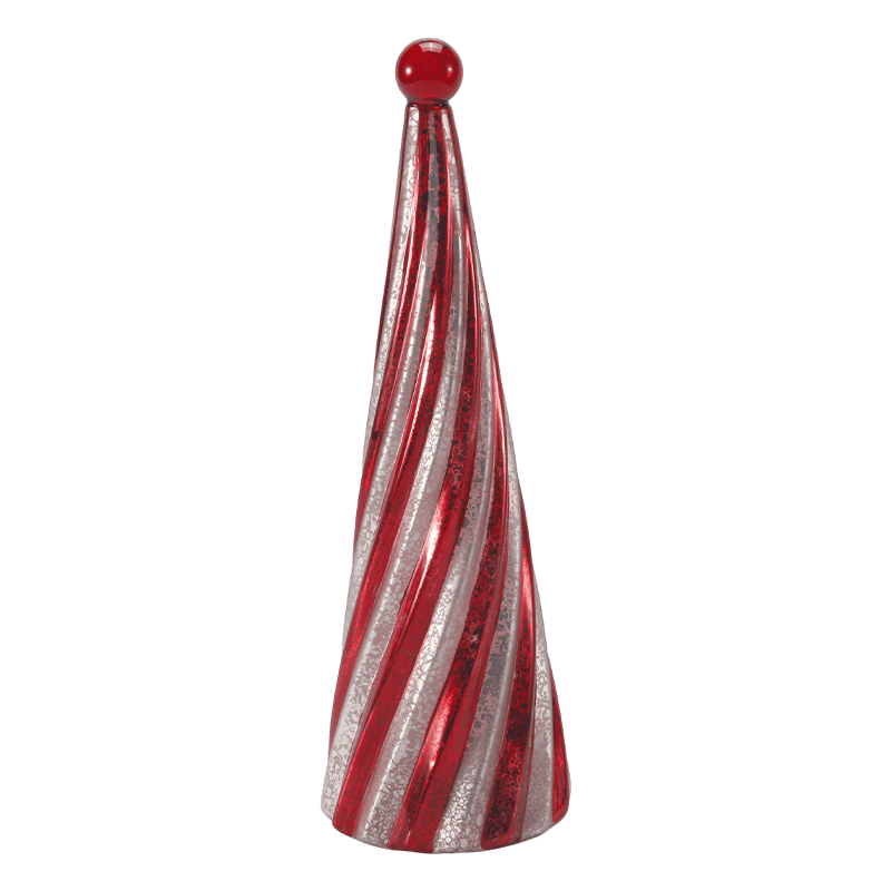 10*20 cm & 10*25cm & 10*30cm Vintage Mercury Glass Swirl Weihnachtsbaum