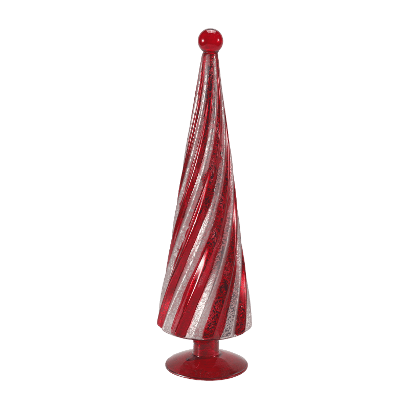 10*20 cm & 10*25cm & 10*30cm Vintage Mercury Glass Swirl Weihnachtsbaum