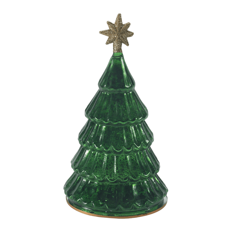 10*20 cm Vintage Mercury Glas geschichtete Weihnachtsbaumleuchte