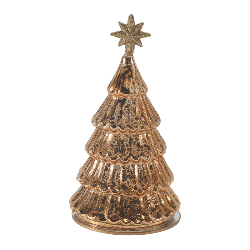 10*20 cm Vintage Mercury Glas geschichtete Weihnachtsbaumleuchte