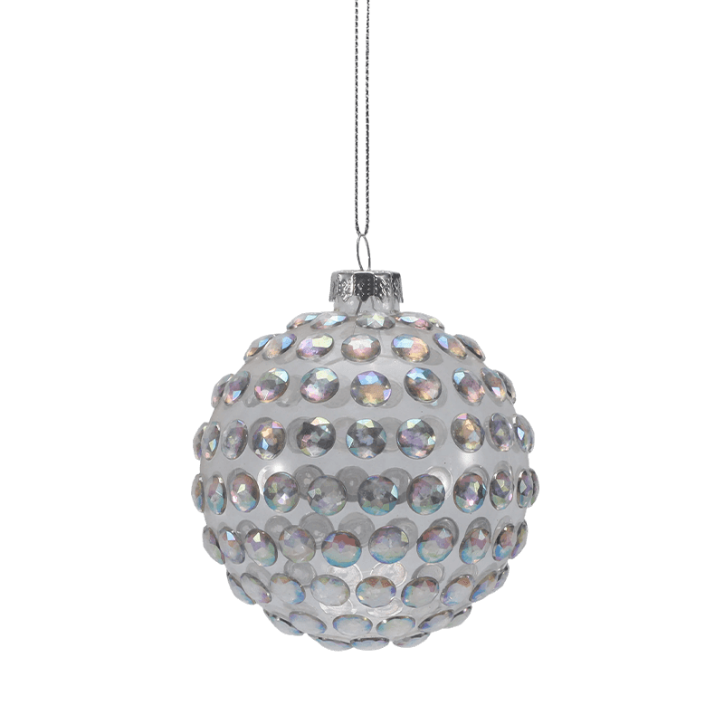 8*8*8 cm Premium-Weihnachtskugel aus Glas