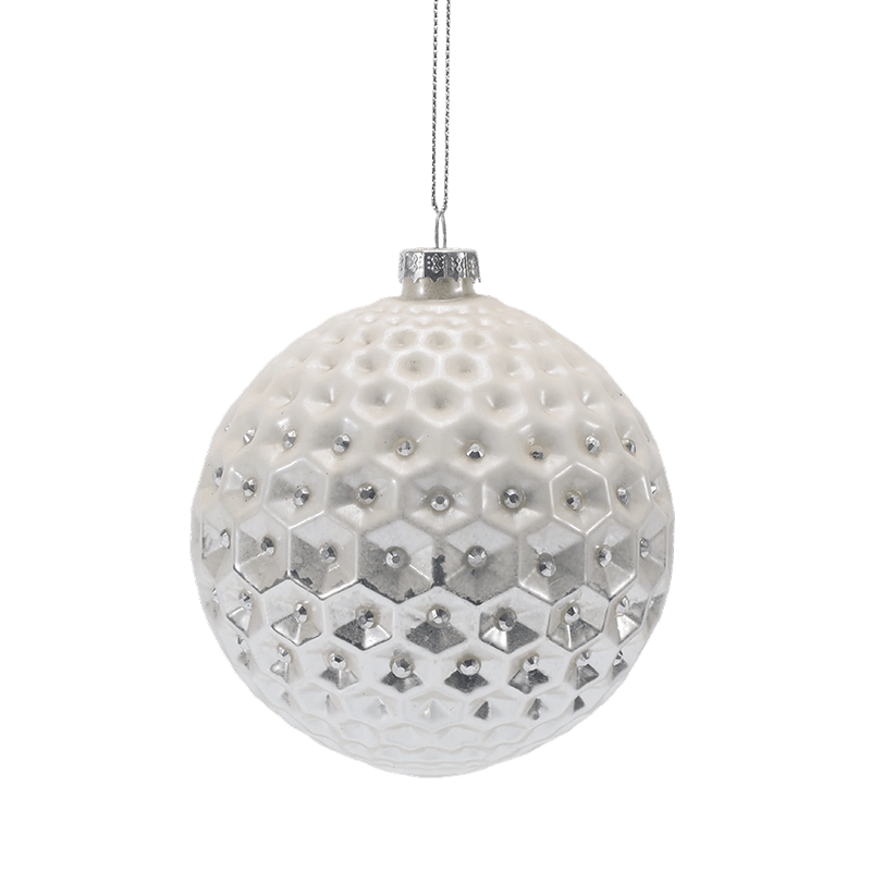 8*8*8 cm Premium-Weihnachtskugel aus Glas