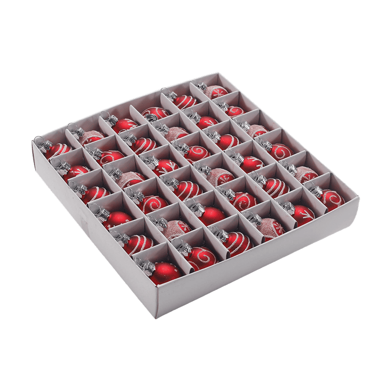 Mundgeblasenes Glas-Herz-Weihnachtsornament
