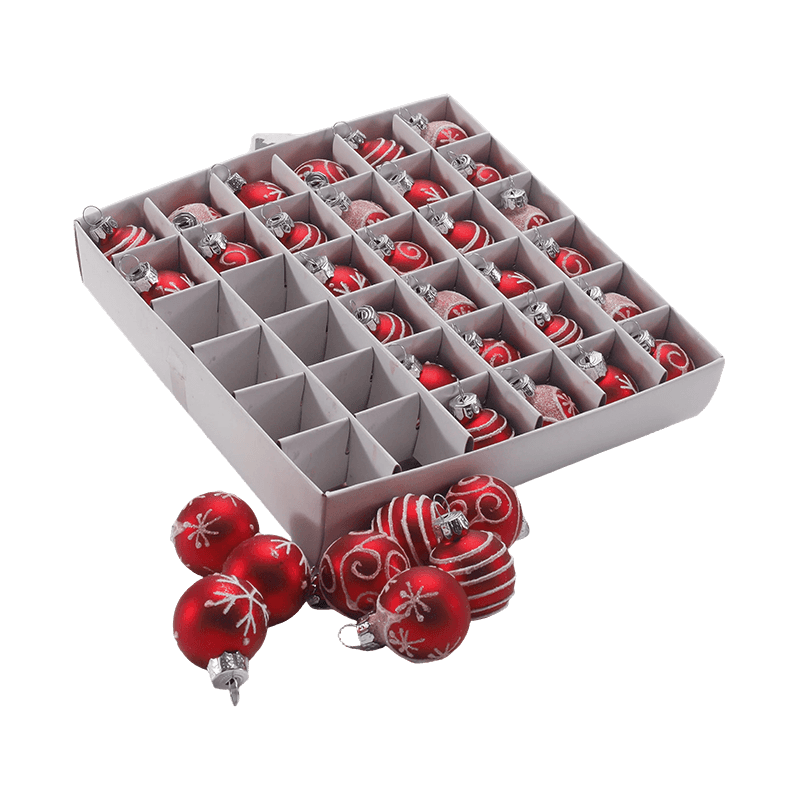 Mundgeblasenes Glas-Herz-Weihnachtsornament