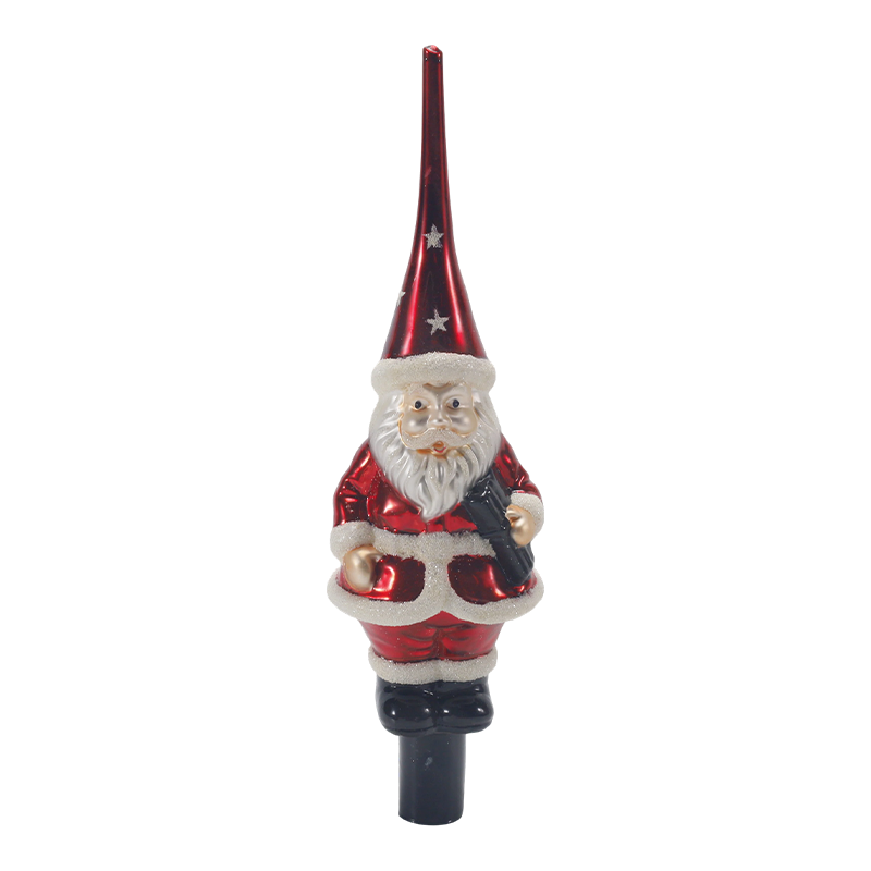 Vintage Weihnachtsbaumspitze aus Quecksilberglas
