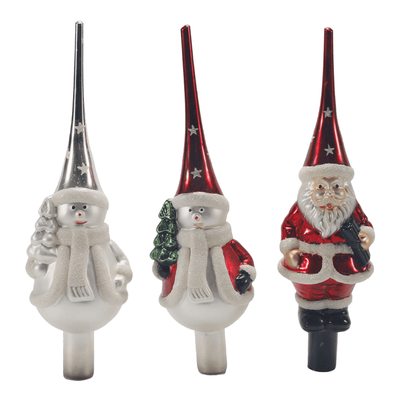 Vintage Weihnachtsbaumspitze aus Quecksilberglas