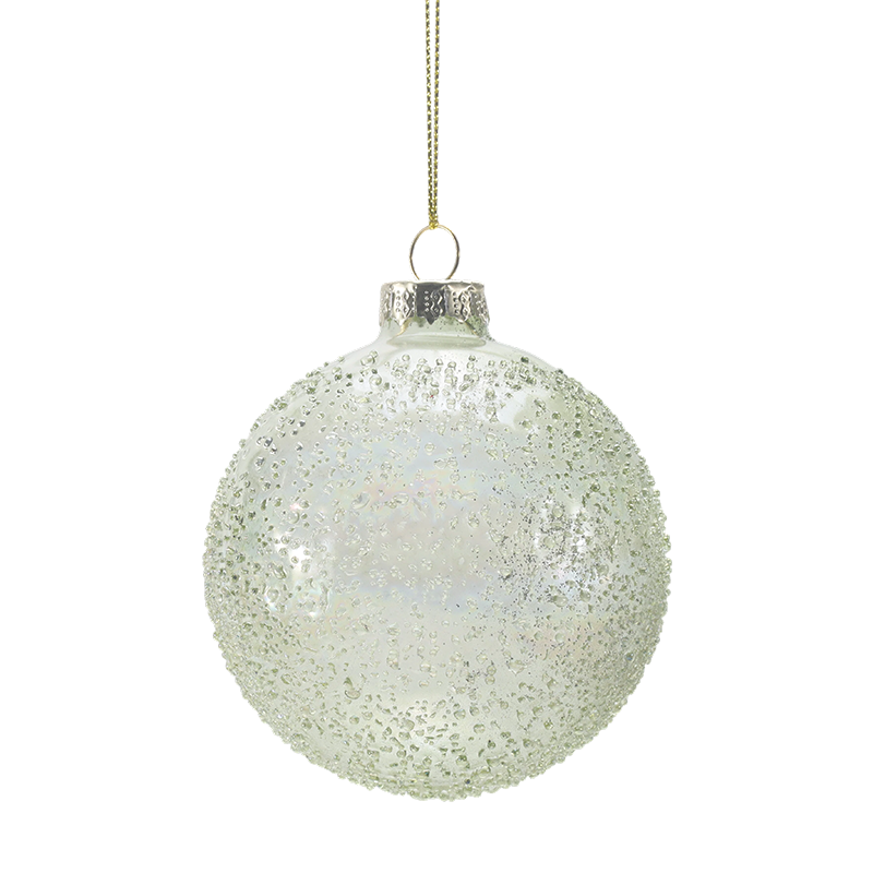 888 cm große Weihnachtskugel aus mundgeblasenem Glas