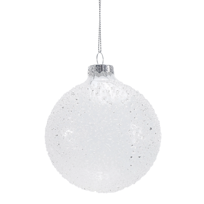 888 cm große Weihnachtskugel aus mundgeblasenem Glas