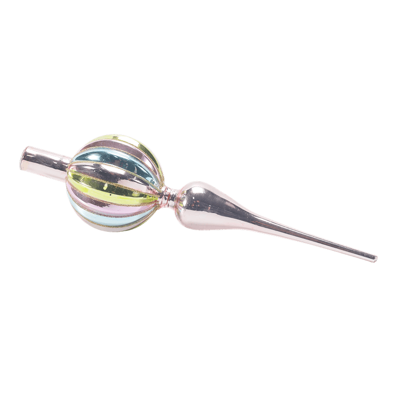 Mundgeblasene Weihnachtsbaumspitze aus Glas