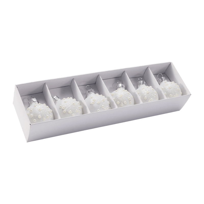 Festliches Glas-Weihnachtskugel-Ornament-Set