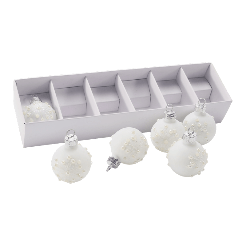 Festliches Glas-Weihnachtskugel-Ornament-Set