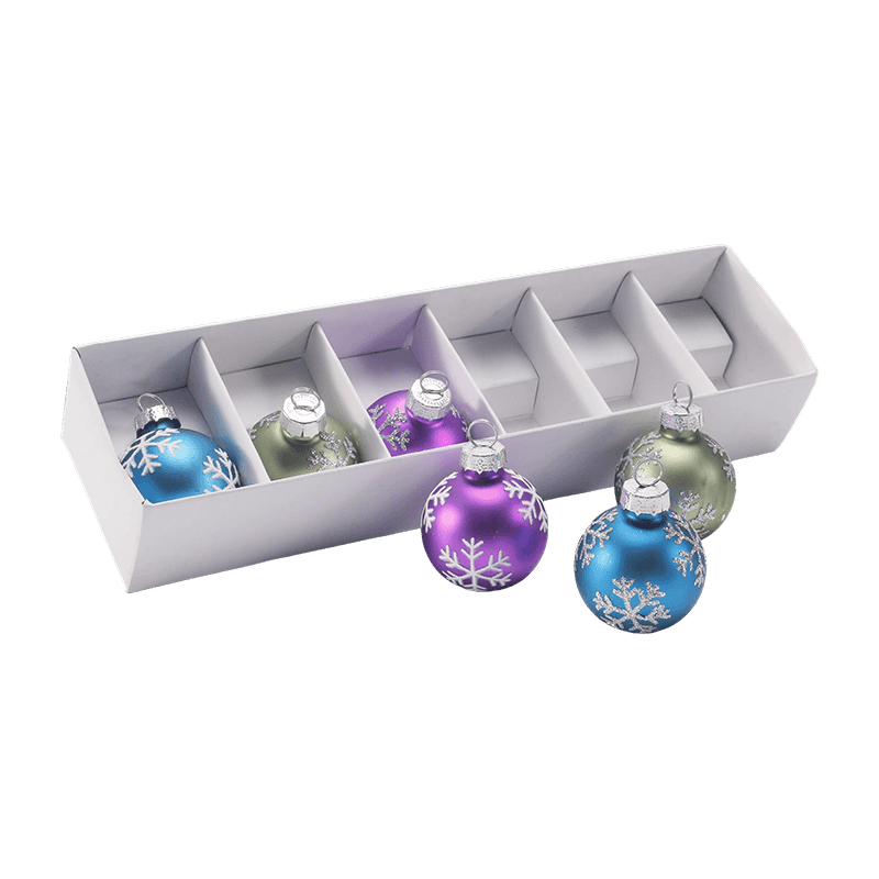 Festliches Glas-Weihnachtskugel-Ornament-Set