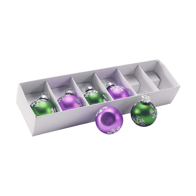 Festliches Glas-Weihnachtskugel-Ornament-Set