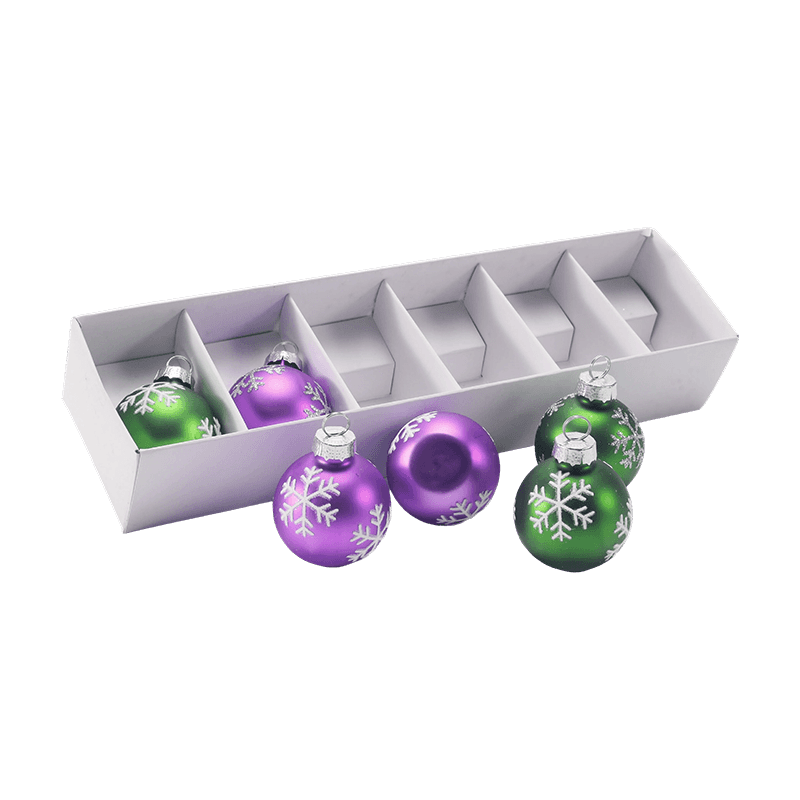 Festliches Glas-Weihnachtskugel-Ornament-Set
