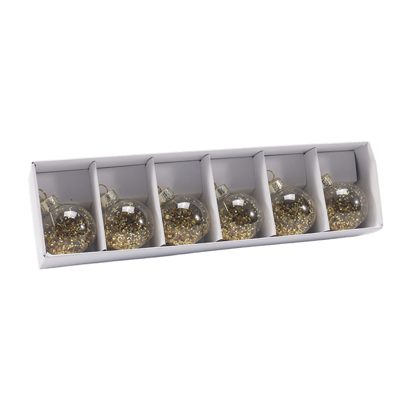 Hochwertiges Weihnachtskugel-Ornament-Set aus Glas