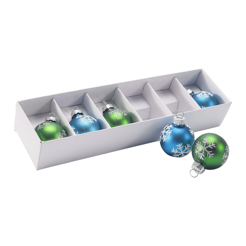 Hochwertiges Weihnachtskugel-Ornament-Set aus Glas