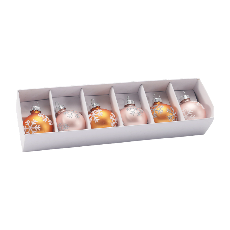 Hochwertiges Weihnachtskugel-Ornament-Set aus Glas