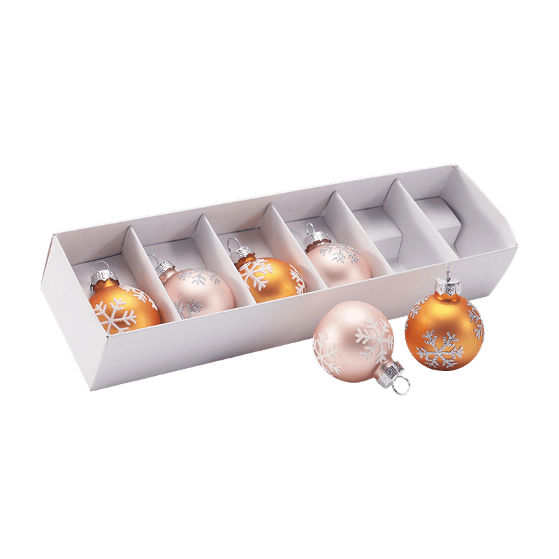 Hochwertiges Weihnachtskugel-Ornament-Set aus Glas