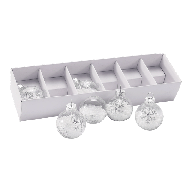 Hochwertiges Weihnachtskugel-Ornament-Set aus Glas