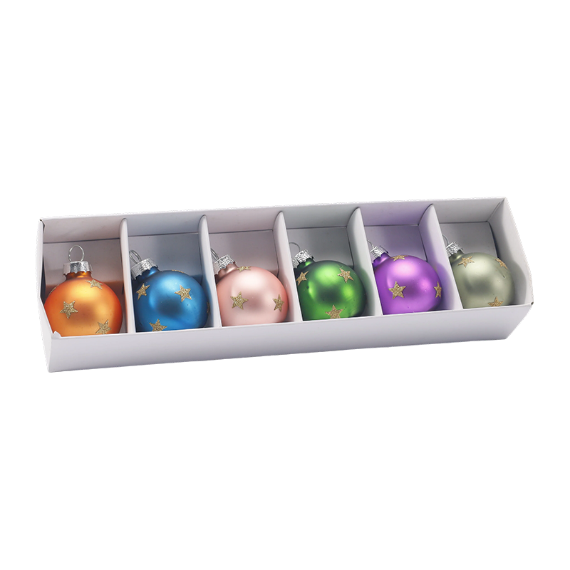 Hochwertiges Weihnachtskugel-Ornament-Set aus Glas