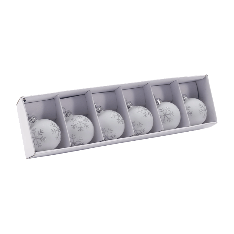 Festliches Glas-Weihnachtskugel-Ornament-Set