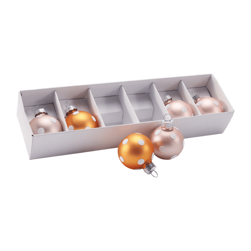 Festliches Glas-Weihnachtskugel-Ornament-Set