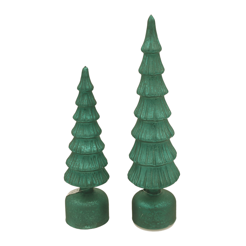 10×25/10×30 LED-beleuchteter Weihnachtsbaumschmuck aus Glas