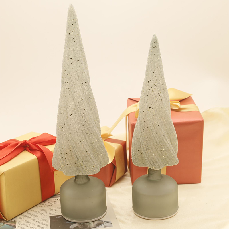10×25/10×30 LED-beleuchteter Weihnachtsbaumschmuck aus Glas