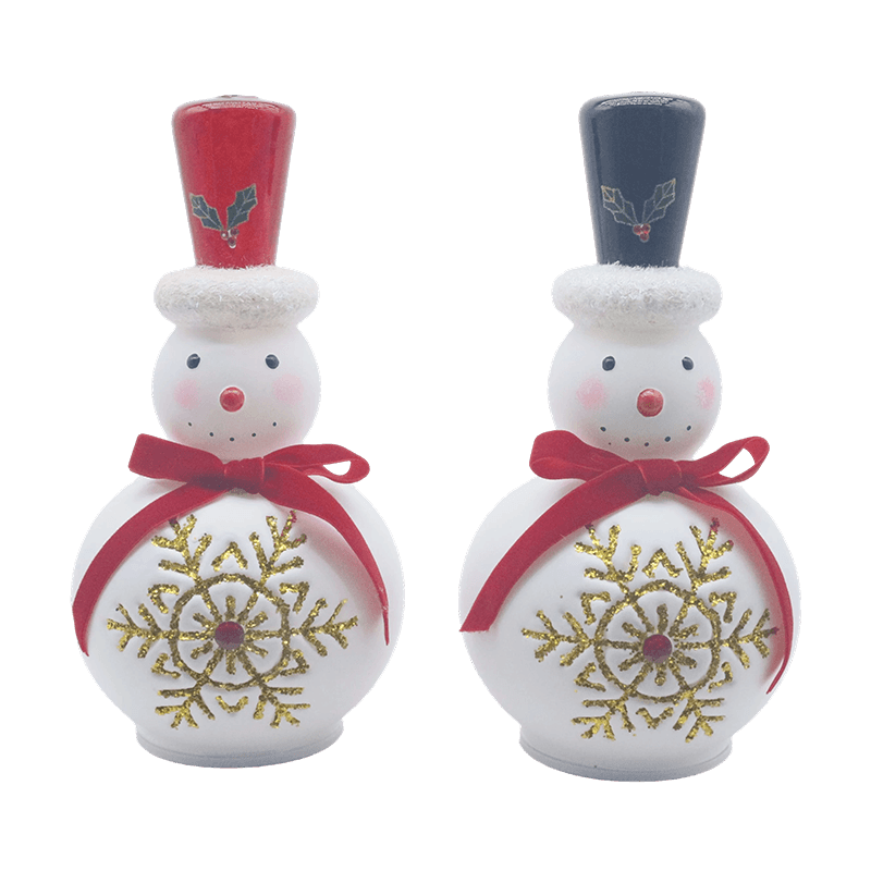 Vintage schillernde mundgeblasene Weihnachtsglas-LED-Deko-Tischplatte