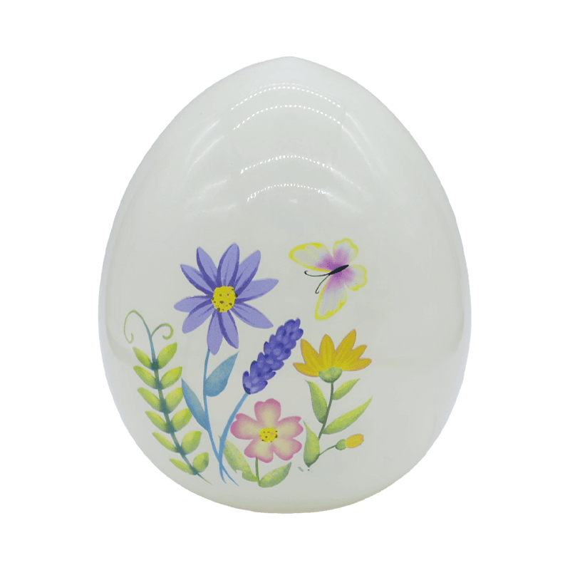 9*16cm LED Ostern handbemaltes Glas-Ei-Ornament