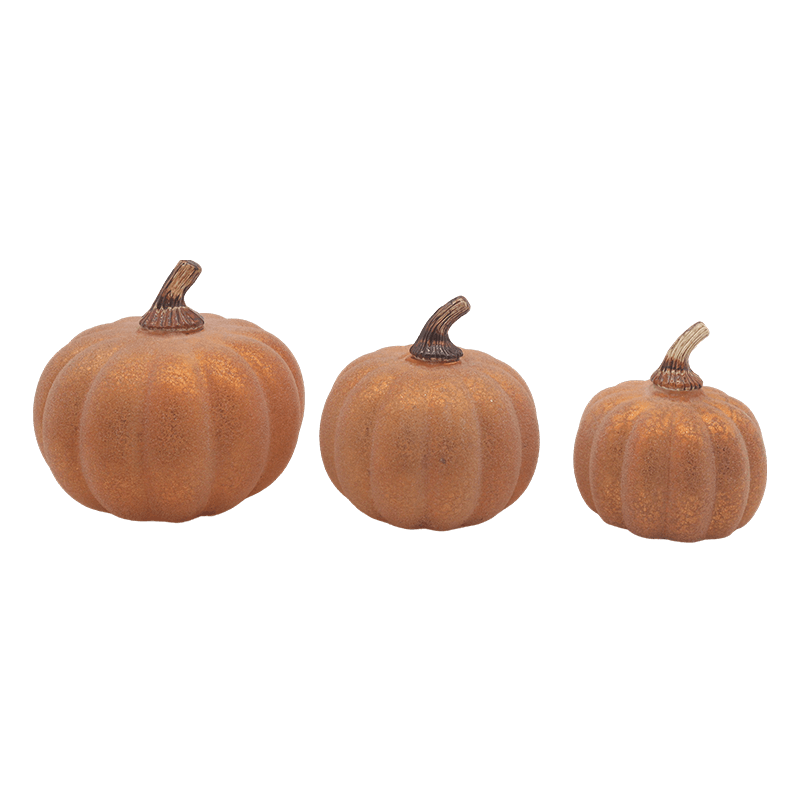 10*11,5 cm & 12*15 cm Halloween LED Glas Kürbis Lampe Tisch Ornament