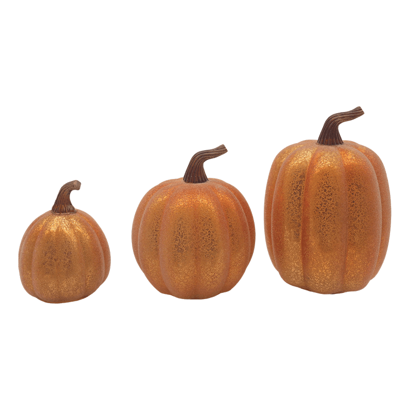 10*11,5 cm & 12*15 cm Halloween LED Glas Kürbis Lampe Tisch Ornament